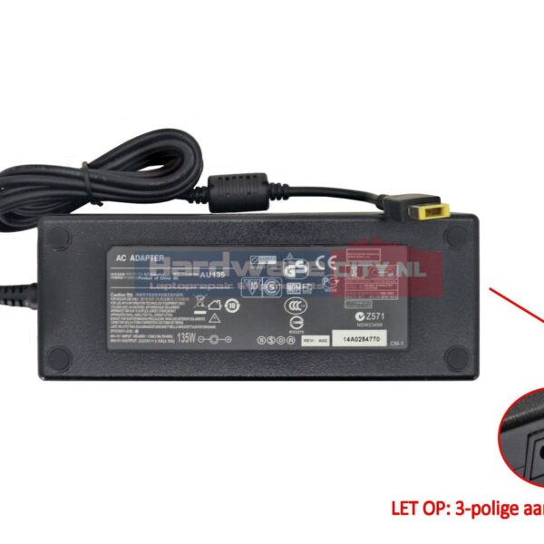 Lenovo AC Adapter 20V 6.75A 135W (USB shape)