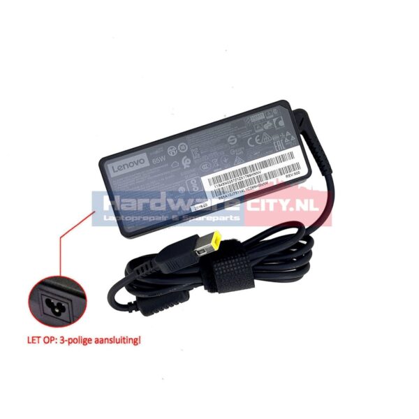 Lenovo AC Adapter 20V 3.25A 65W USB shape (origineel)