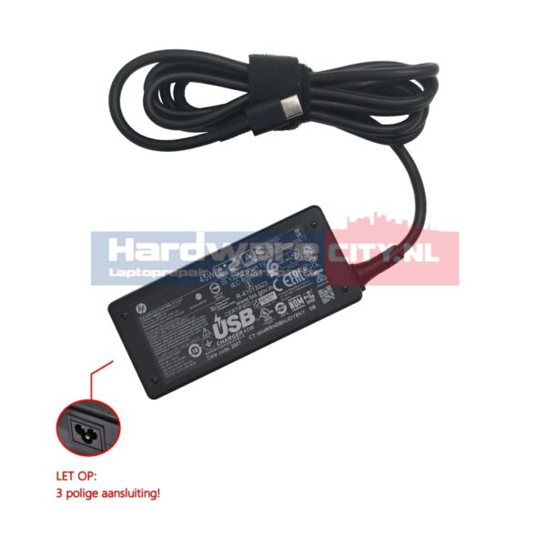 Originele HP Chromebook 14a-ca0350nd X360 USB-C Adapter (45W)