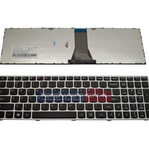 Lenovo B50/ G50/ Z50 series US keyboard (zilver frame)